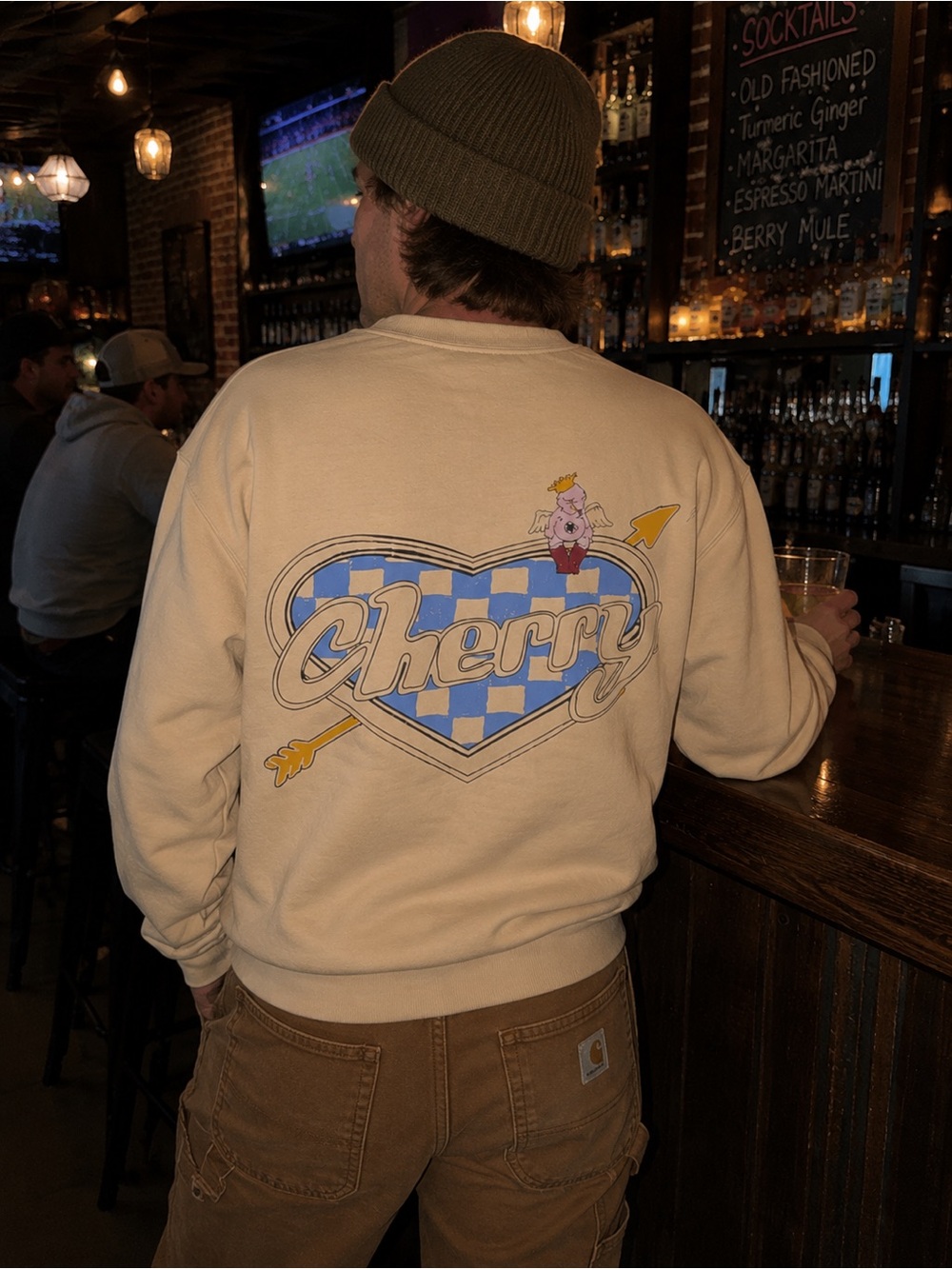 Cherry LA 2022 Valentines Lovers Crewneck  Sweatshirt Cream White - Sz XXL